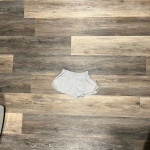 LuLulemon shorts, silver, size 2 regular